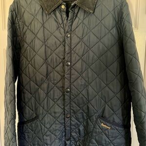 Barbour Men's Quilted Jacket - Navy Blue